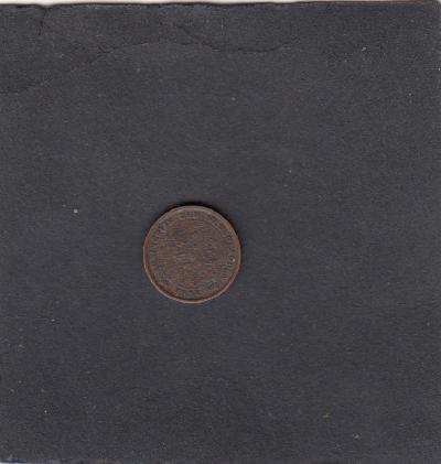 Beschrijving: 1/2 Cent WILHELMINA 